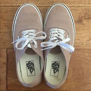 Women’s Vans Taupe color Canvas Lace-Up Shoes